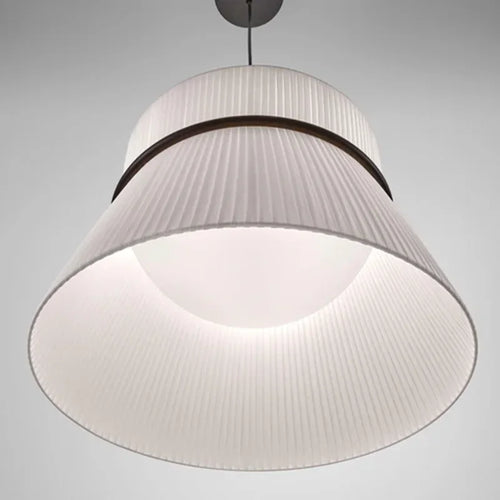 Modern wabi-sabi fabric pendant light for interior decoration - vue 6 sur 15