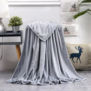 Plaid flanelle polaire corail doux chaud canapé lit