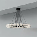 Minimalist glass chandelier for elegant interior decoration