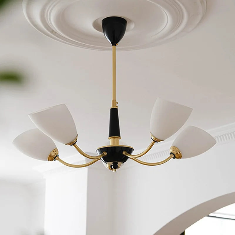 lustre à led moderne design nordique pour intérieur élégant - vue 4 sur 11