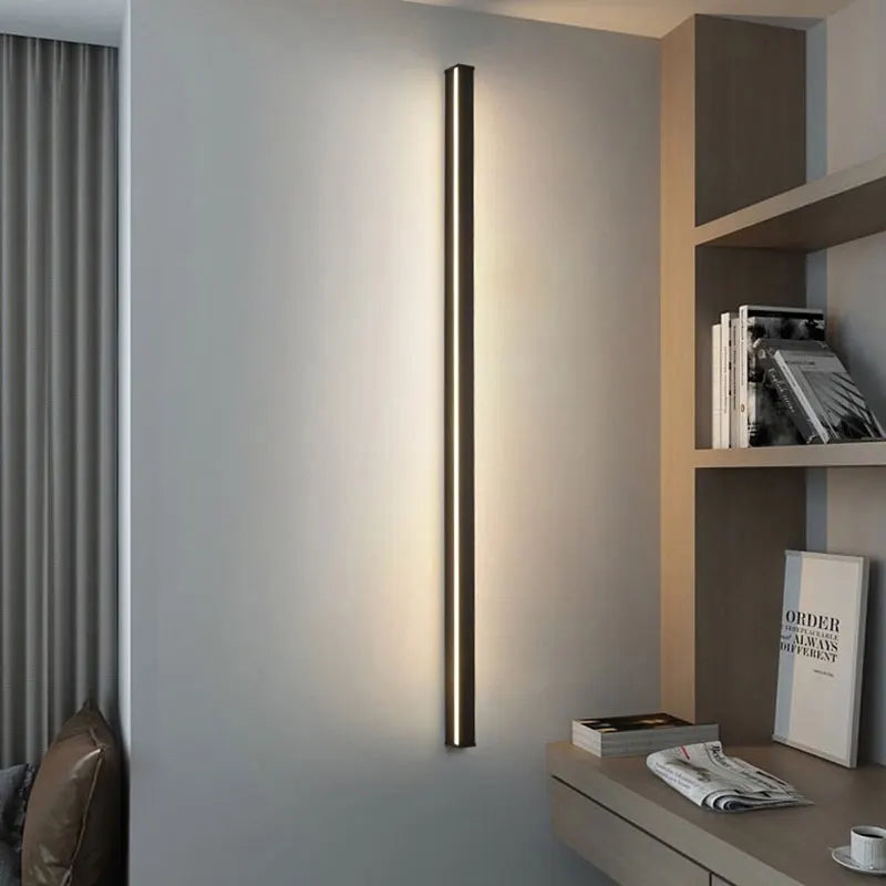 applique murale led cuboïde minimaliste en aluminium avec télécommande gradation - vue 2 sur 22