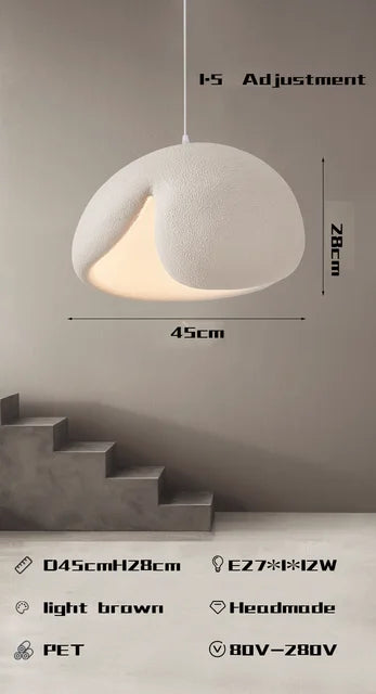 Minimalist nordic wabi sabi pendant light for interior decor