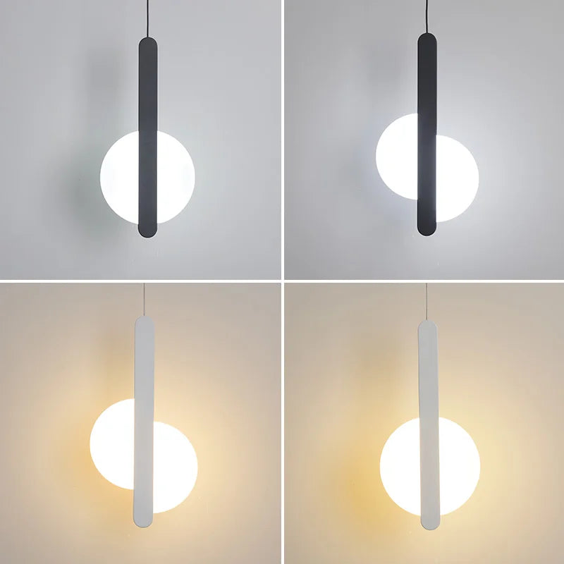 lampe suspension scandinave moderne led long câble - vue 5 sur 9