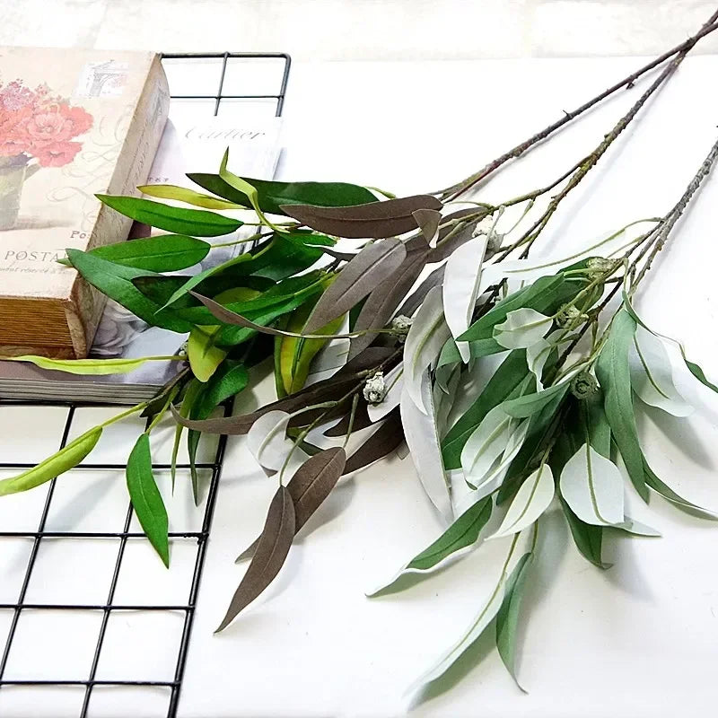 plantes vertes artificielles décoration florale mariage eucalyptus et fruits - vue 3 sur 9