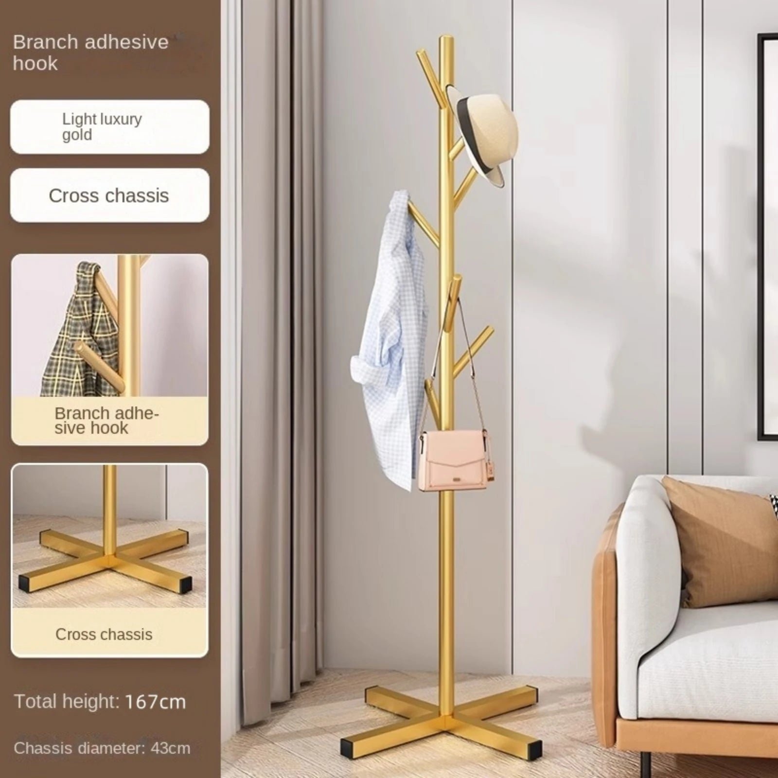 cintre en marbre sur pied pour un rangement pratique - vue 6 sur 6