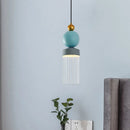 Modern nordic minimalist iron and glass pendant light