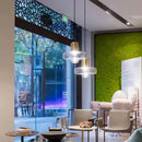 Minimalist nordic glass LED pendant light