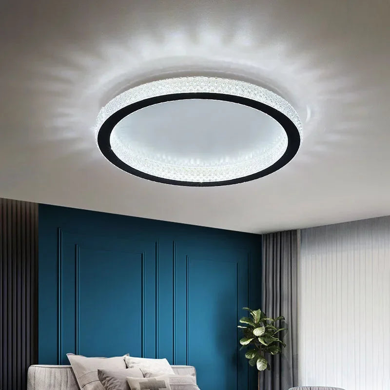lustre plafond moderne à leds pour intérieur décoratif - vue 4 sur 12