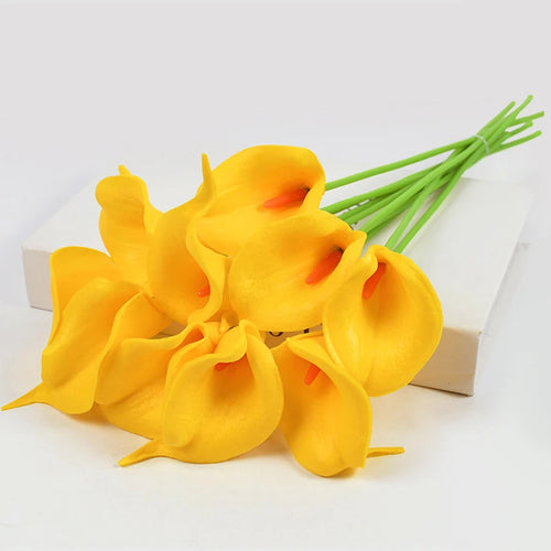 lot de fleurs artificielles lys calla pour mariage et décoration - vue 8 sur 17