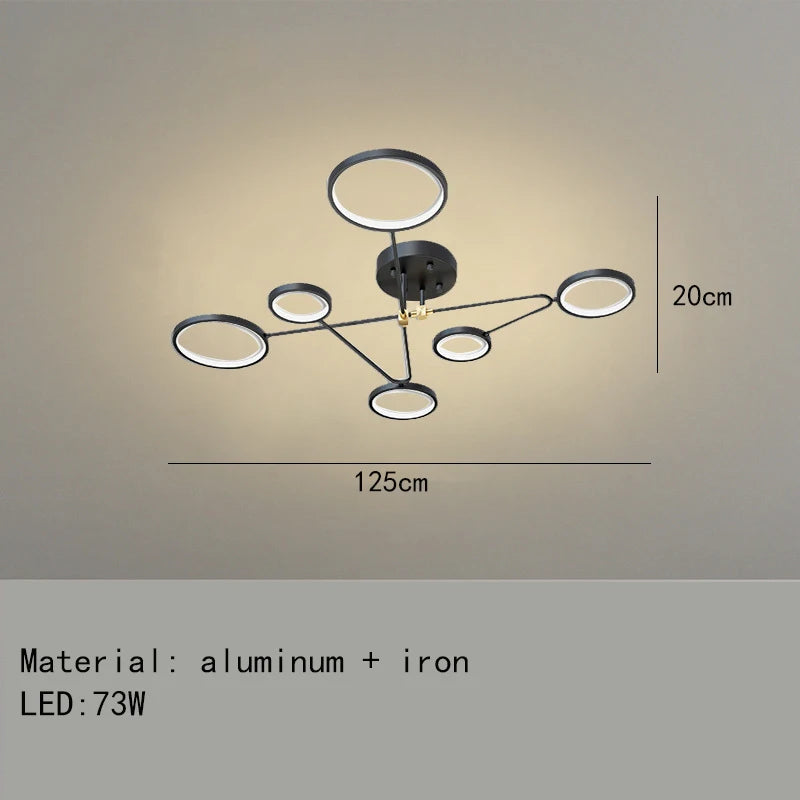 Minimalist LED ceiling light with 3 colour temperatures decorative indoor fixture - vue 15 sur 30