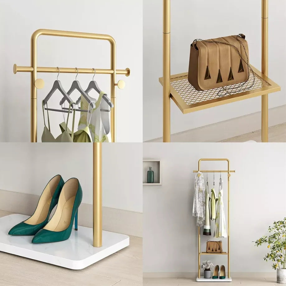 porte-manteau dangle en métal avec base marbre élégant et résistant - vue 5 sur 7