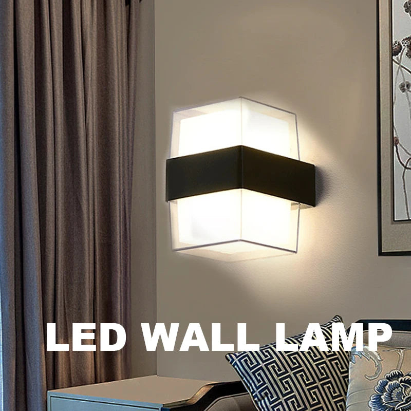 applique murale led décorative pour jardin et extérieur - vue 7 sur 12