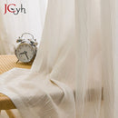 Voilage moderne plisse transparent pour salon fenetre decor interieur