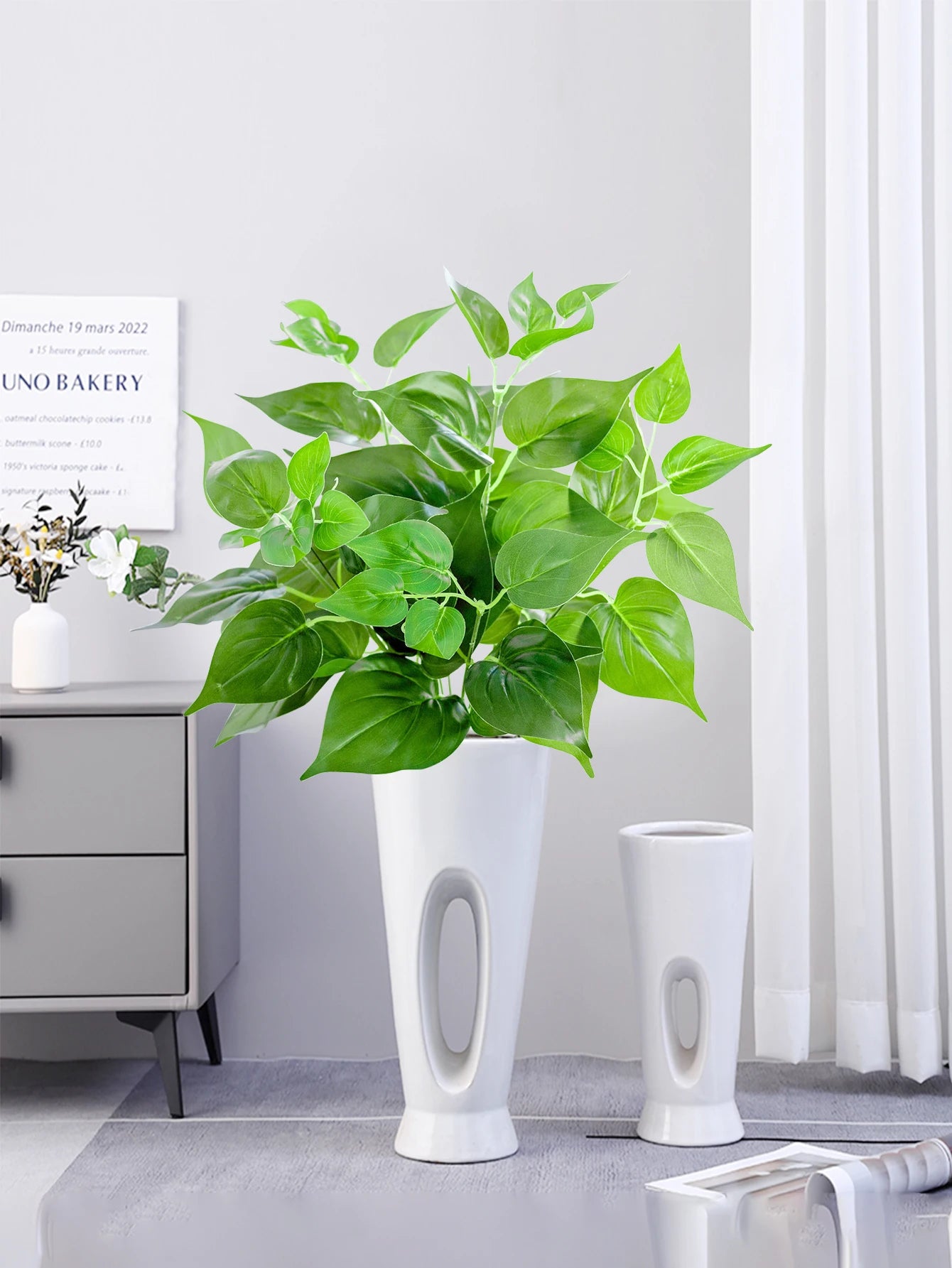 plantes artificielles scindapsus décoratives pour intérieur et extérieur - vue 5 sur 9
