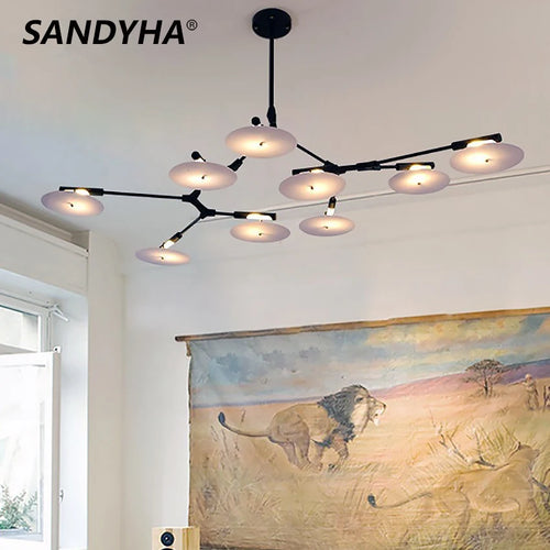 lustre moléculaire sandyha luminaire suspendu soffitto - vue 3 sur 6
