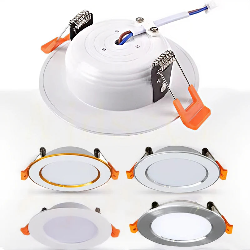 spot led encastrable trois tons lumière encastrée moderne - vue 2 sur 9