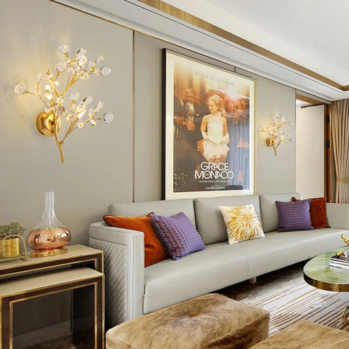 applique murale en cristal design créatif moderne luxe - vue 5 sur 7