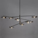 lustre en verre suspension métal ampoule g4 hauteur ajustable