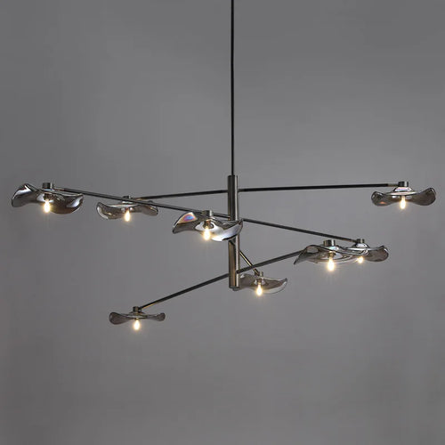 lustre en verre suspension métal ampoule g4 hauteur ajustable