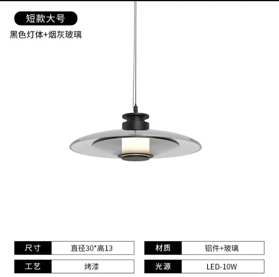 Modern minimalist decorative glass LED wall light - vue 13 sur 14