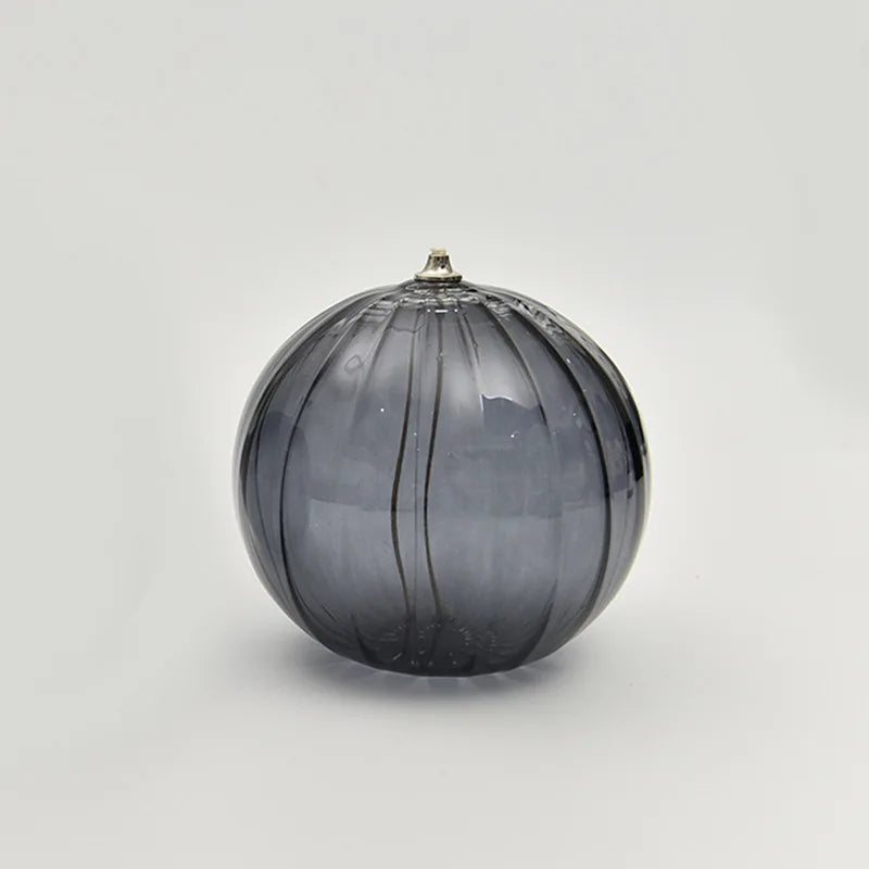 bougeoir circulaire en verre pour lampe à huile décoratif et élégant - vue 6 sur 9