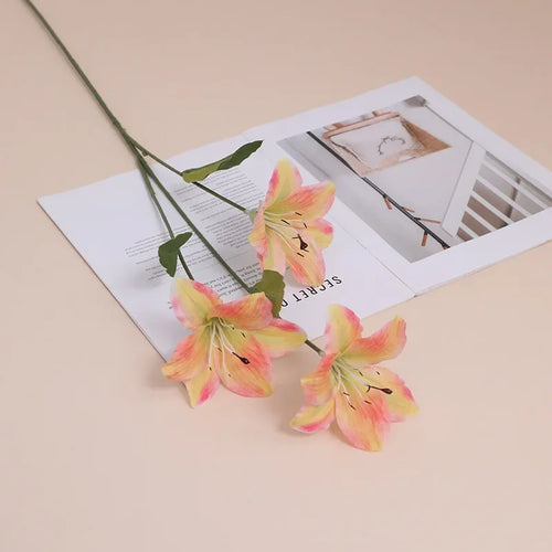 fleurs en soie lys décoratif pour intérieur et extérieur