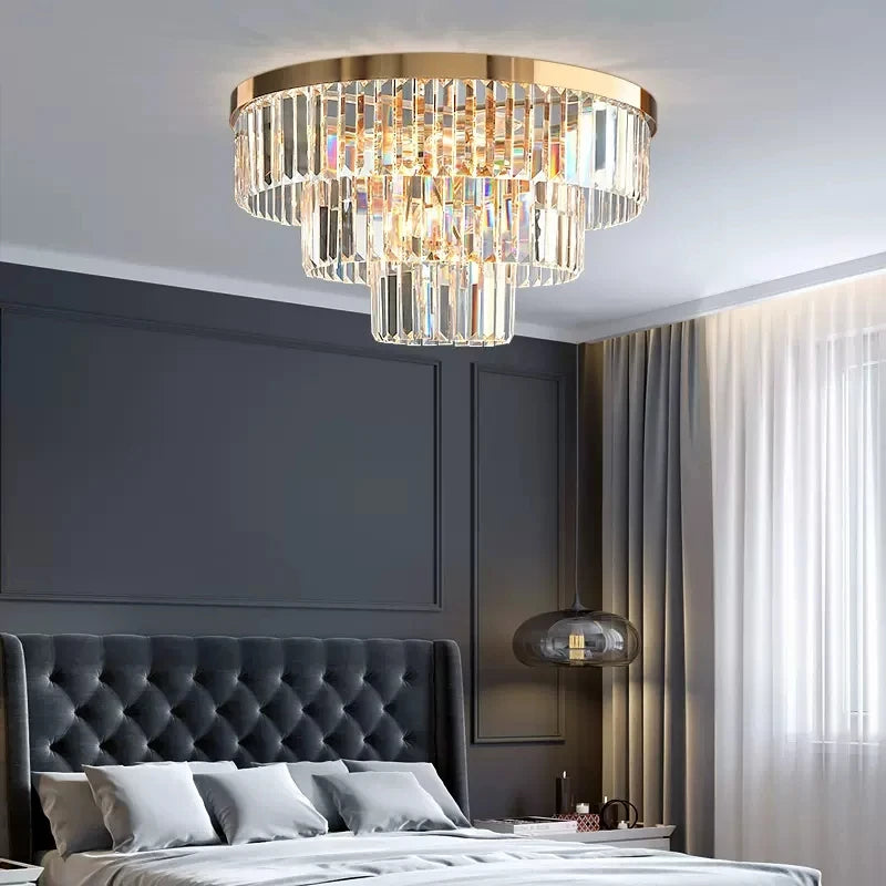 lustre en cristal luxe pour décoration intérieure et éclairage élégant - vue 6 sur 10