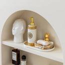 WHYOU-Cermic Liquid Soap Dispensers, Lotion Bottle, Emulsion, Latex Hand Wish Bottles, Light Luxury Bathroom Accessories Set