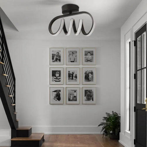 plafonnier led moderne monté en surface pour allée nordic