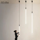 Minimalist nordic design LED pendant light for decorative interiors
