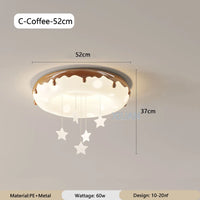 lustre donuts lampe ronde à bulles pour enfants protection des yeux