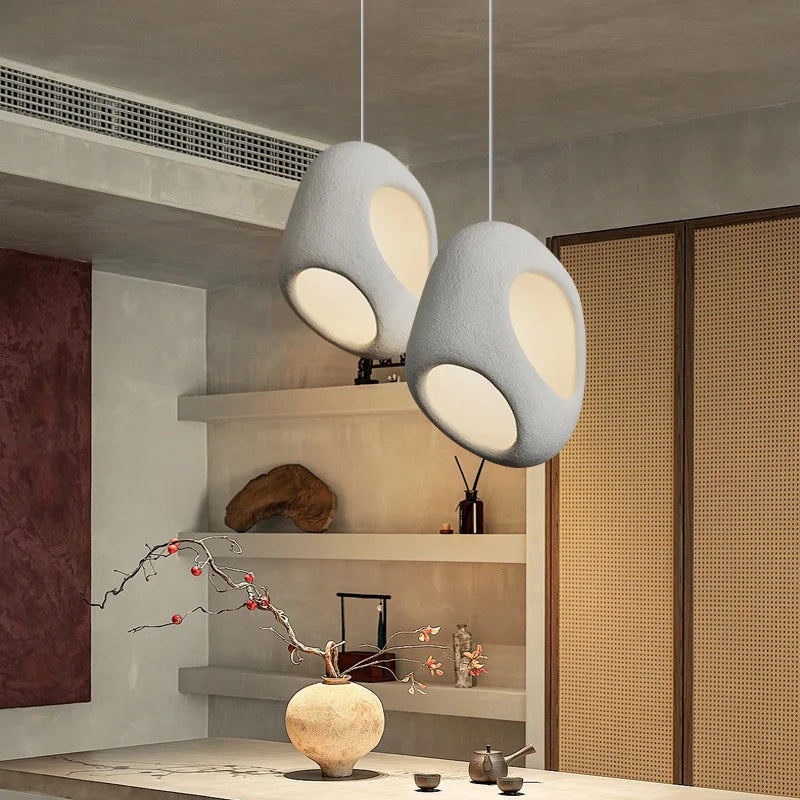 Modern minimalist LED chandelier for decorative indoor lighting - vue 6 sur 23