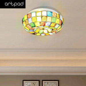 plafonnier led tiffany style bohème pour un éclairage coloré