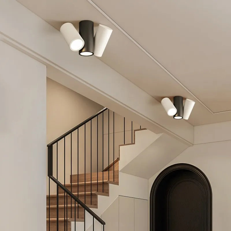 Spot LED simple et moderne lampe couloir escalier porche étude lumière cuisine salle à manger éclairage restaurant projecteur intérieur - vue 5 sur 14