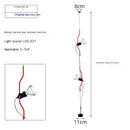 Italian minimalist adjustable height decorative floor chandelier