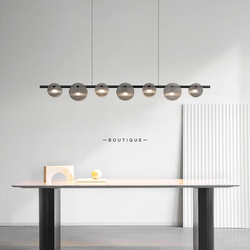 lustre à led moderne style minimaliste pour intérieur - vue 5 sur 9