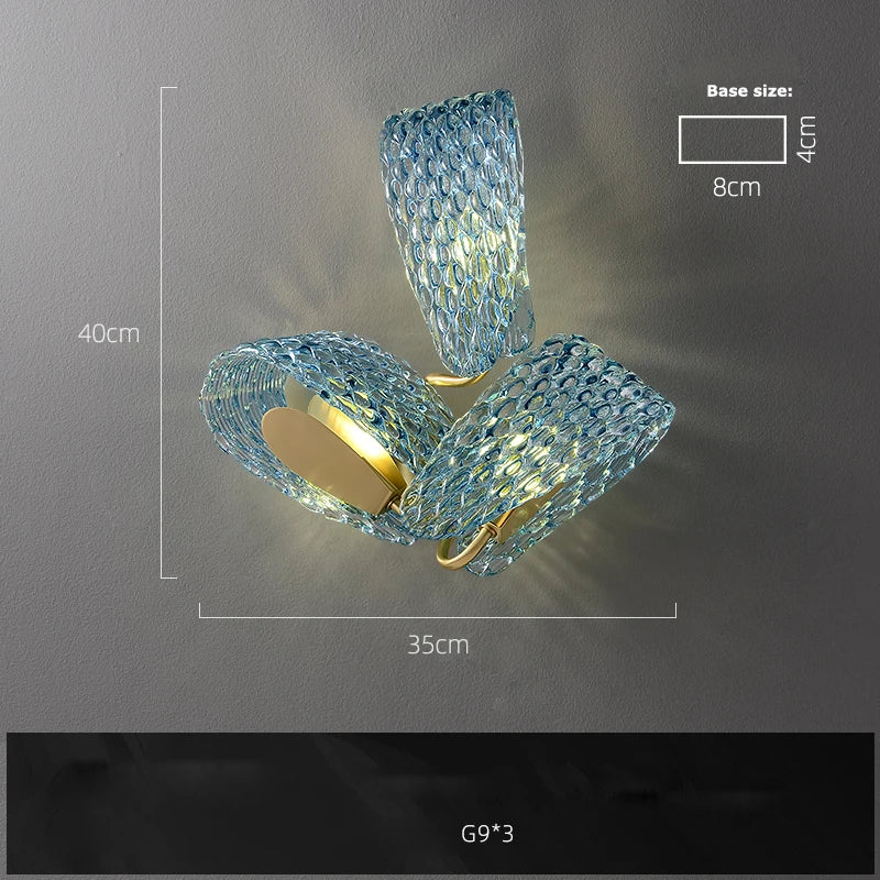 lustre suspendu en verre cristal éclairage moderne pour intérieur - vue 11 sur 21