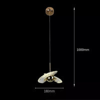 Nordique luxe suspension moderne rotatif lumière chaude plafonniers salon chambre Foyer décoration lampes suspendues