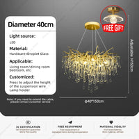 lustre suspendu en cristal design pour intérieur élégant