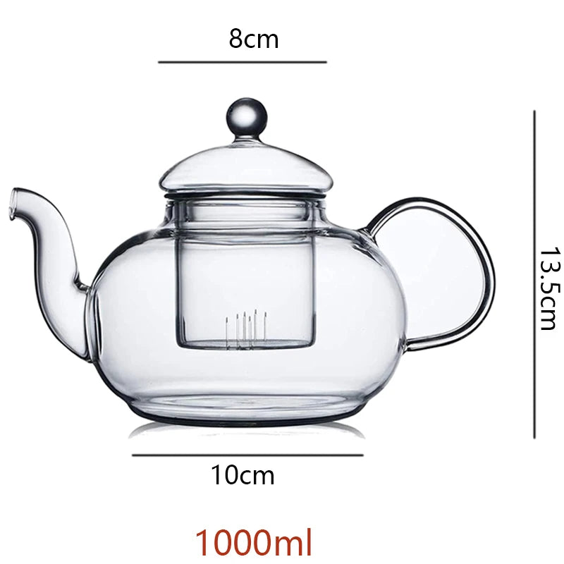 Théière verre résistant chaleur avec infuseur intégré - vue 9 sur 9