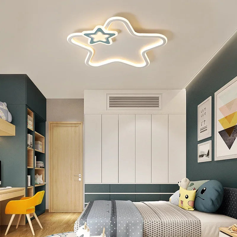 plafonnier led étoile moderne pour décoration intérieure - vue 6 sur 16
