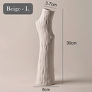 vase en forme de tronc d'arbre en céramique décorative pour fleurs