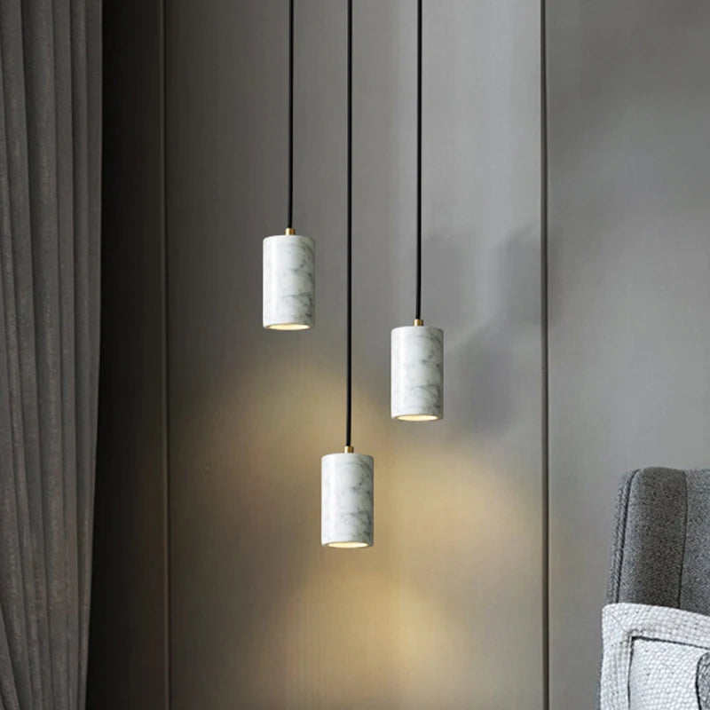 suspension en marbre italien design pour éclairage moderne