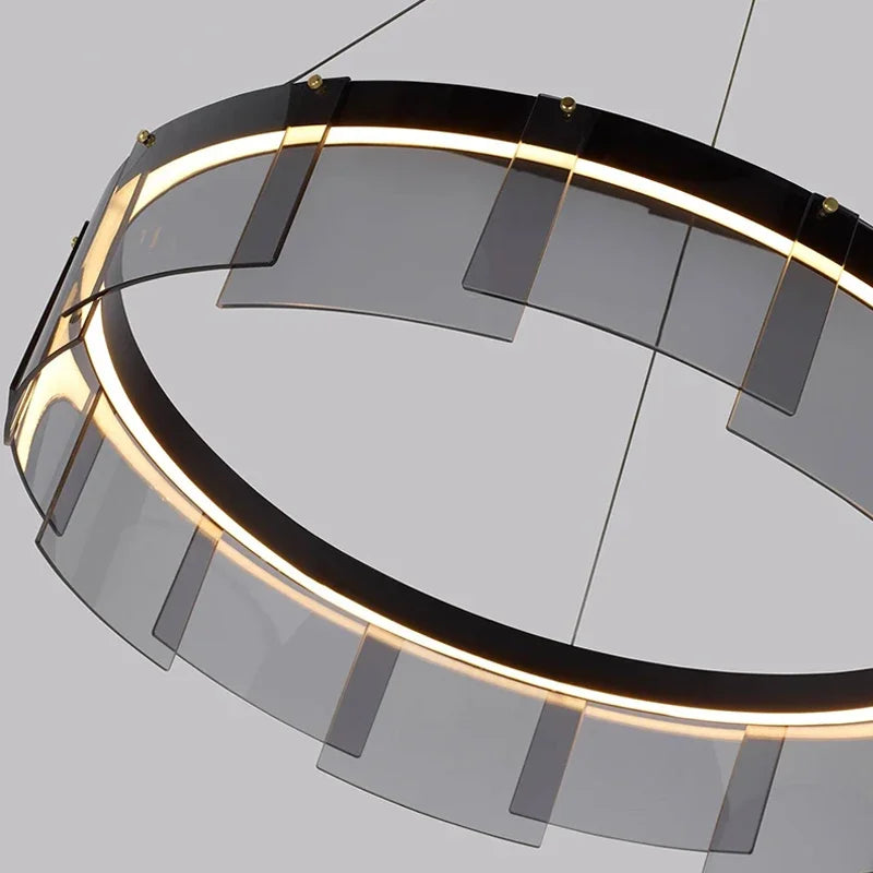 suspension en verre moderne pour un éclairage élégant et minimaliste - vue 6 sur 9
