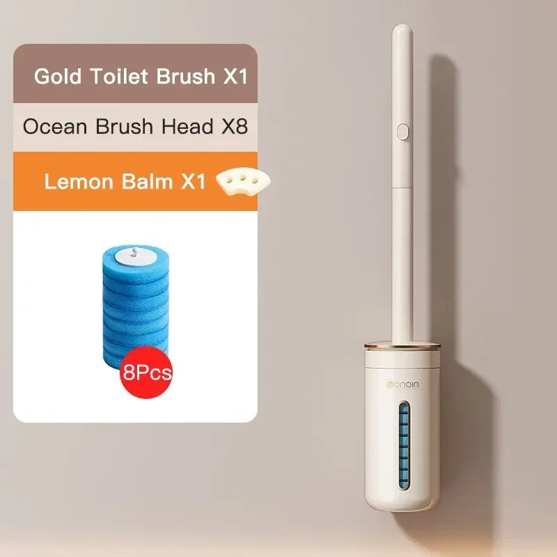 brosse de nettoyage jetable avec long manche et tête remplaçable