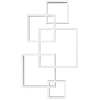 HOMCOM wall shelf with 5 cubes for living room bedroom 49,5x10,2x86 cm