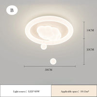 plafonnier nuage pour chambre d'enfant style crémeux et ludique