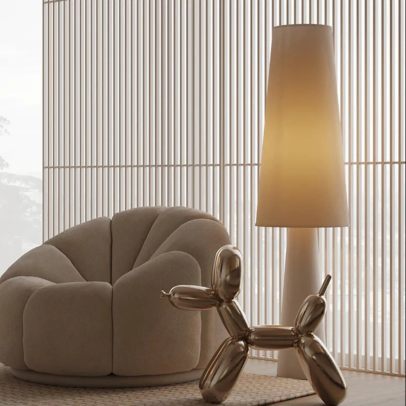Nordique minimaliste Wabi Sabi crème Style tissu lampadaire LED salon canapé coin décor à la maison chambre chevet lampe sur pied