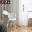 Voilage tulle froissé léger pour salon et chambre