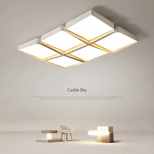 Modern minimalist nordic geometric LED ceiling light